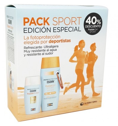 Pack Fotoprotector Isdin Fusion Water Magic SPF50 50ml + Sport SPf50 Gel 100ml - Image 1