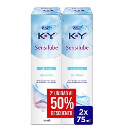 Durex Sensilube K-Y Gel íntimo Lubricante Duplo 2 x 75ml - Image 1