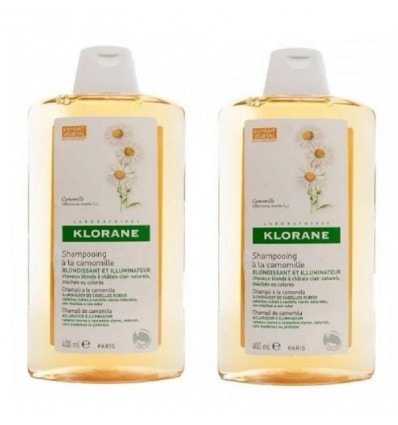 Klorane Champú Camomila 400ml + 400ml Duplo Promoción - Image 1