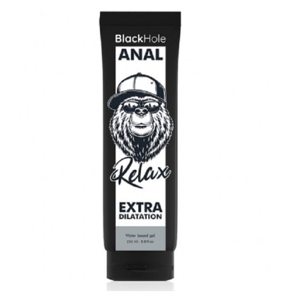 Black Hole Gel Base Agua Dilatacion Anal 250 ml Tamaño Grande - Image 1