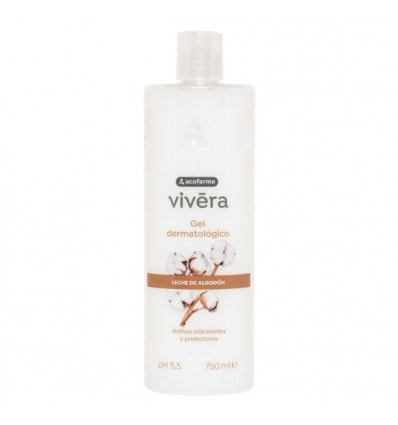 Vivera Gel de Baño Leche Algodon 750 ml - Image 1
