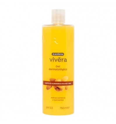 Vivera Gel de Baño Aceite Almendras Miel 750ml - Image 1
