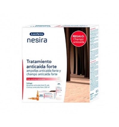 Nesira Anticaida 15 Ampollas + Champu Anticaida 400ml Duplo Pack - Image 1