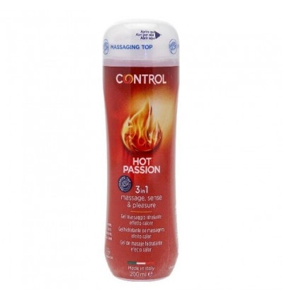 Control Gel Masaje Lubricante Hot Passion 200 ml - Image 1