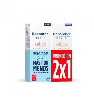 Bepanthol Derma Nutritiva Crema Facial Spf25 50ml + 50ml Duplo Promoción - Image 1