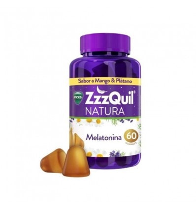 Zzzquil Natura Sueño Melatonina Sabor Mango Plátano 60 Gummies Formato Grande - Image 1