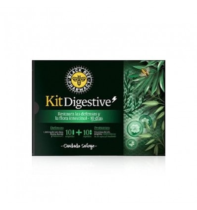 Black Bee Kit Digestive 10 Ampollas Defensas + 10 Capsulas Probiomix - Image 1