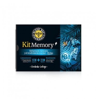 Black Bee Kit Rendimiento 10 Ampollas Concentracion + 10 Capsulas Rendimiento - Image 1