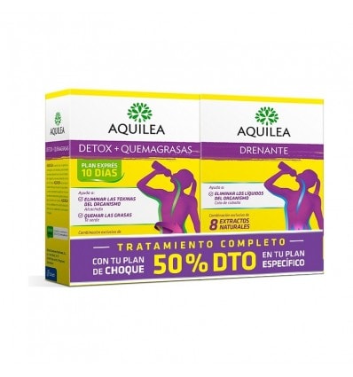 Aquilea Detox Quemagrasas + Aquilea Drenante Pack -50%Dto - Image 1