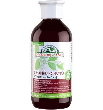 Corpore Sano Champú Cabello Caoba Henna Keratina Aloe Vera 300ml - Image 1