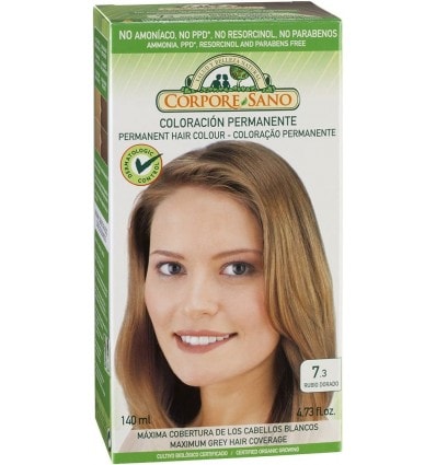 Corpore Sano Tinte Permanente Rubio Dorado 7.3 140ml - Image 1