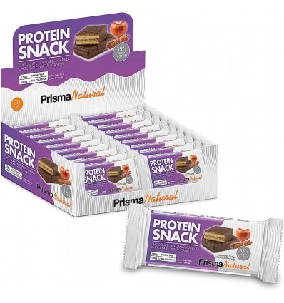Protein Snack Chocolate Avellana 30 Barritas Prisma Natural - Image 1