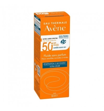 Avène Protector Solar Fluido SPF50 Sin Perfume 50ml - Image 1