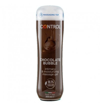 Control Gel de Masaje Chocolate Bubble 3 en 1 200ml - Image 1