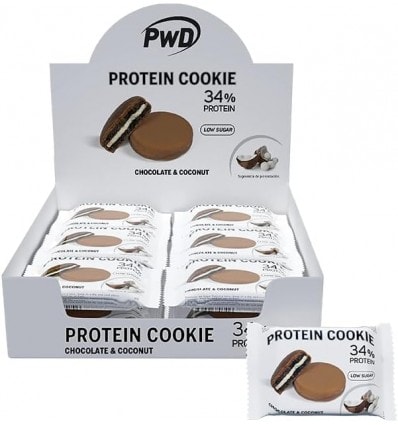 Pwd Protein Cookie Chocolate & Coconut 18 Unidades 34% Proteína - Image 1