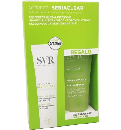 Svr Sebiaclear Active gel 50ml + gel-moussant 55 ml pack promocion - Image 1