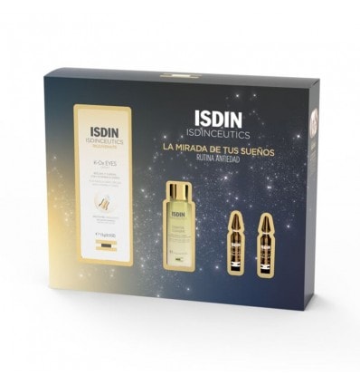 Isdinceutics Kox Eyes 15g + essential cleansing 27ml + 2 Ampollas Flavo c Ultraglican - Image 1