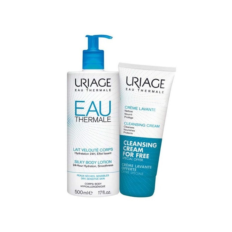 Uriage Pack Eau Thermale Leche Corporal 500ml + Crema Lavante 200ml - Image 1