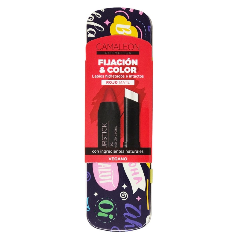 Camaleon Pintalabios Basic Rojo + Lip Premier + Lata - Image 1