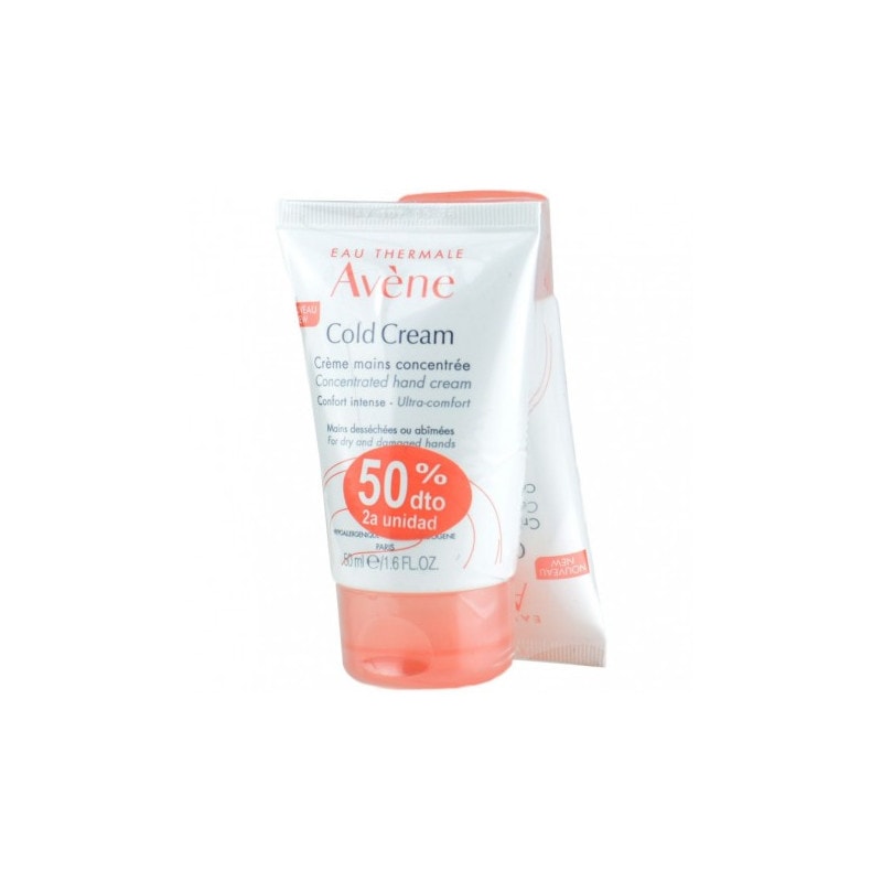 Avene Cold Cream Crema de Manos Concentrada Duplo 50ml + 50ml - Image 1