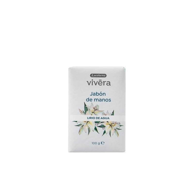 Vivera Jabon Pastilla Manos Lirio de Agua 100 Gramos - Image 1