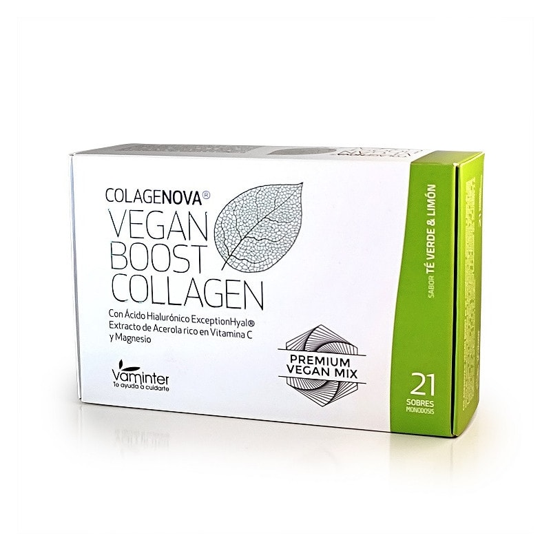 Colagenova Vegan Boost Collagen Limón Té Verde 21 Sobres - Image 1