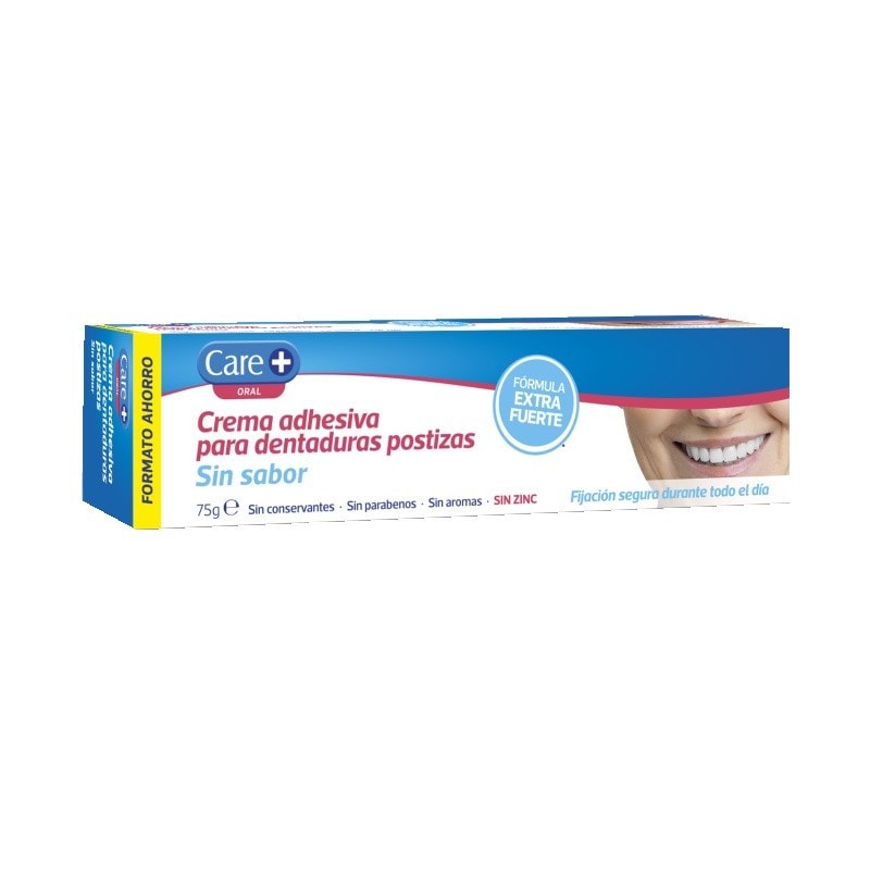Care+ Crema Adhesiva para Dentaduras Postizas 75g - Image 1