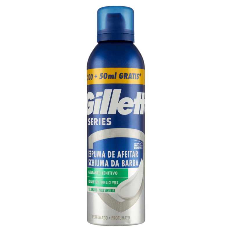 Gillete Series Espuma de afeitar Calmante Con aloe Vera 250ml - Image 1