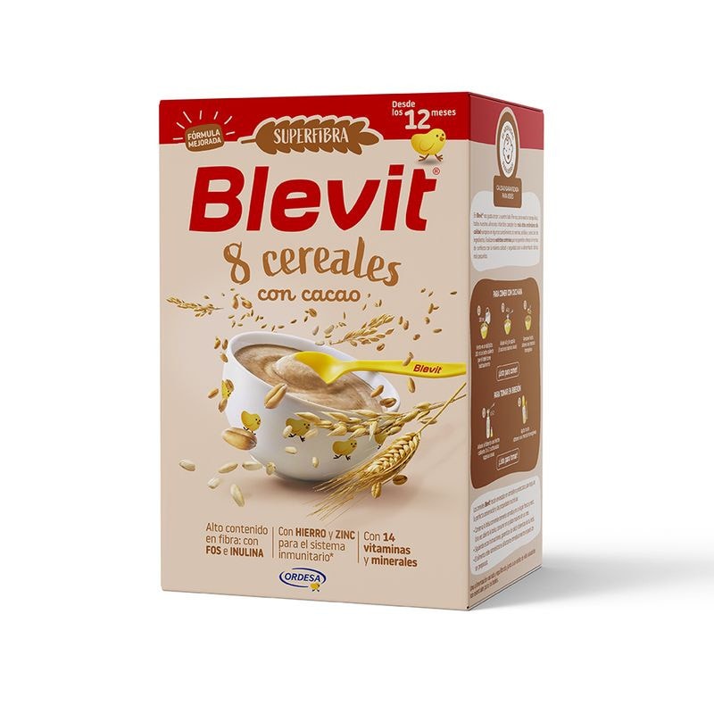Blevit Superfibra 8 cereales con Cacao 500 Gramos - Image 1