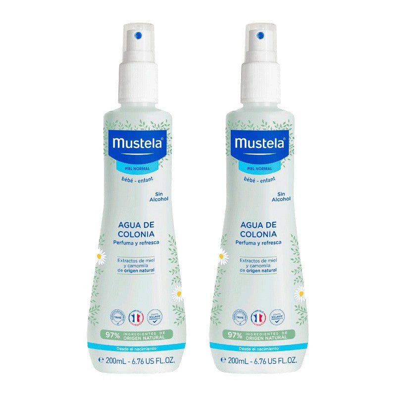 Mustela Colonia Sin Alcohol 200 ml + 200ml Duplo Promoción - Image 1