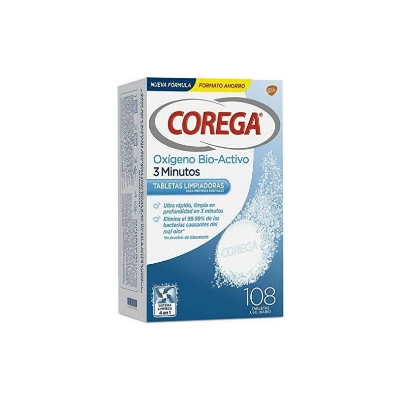 Corega Oxígeno Biactivo 108 comprimidos efervescentes - Image 1