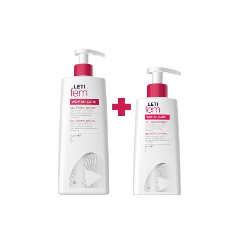 Letifem Woman Gel Íntimo 500ml+250ml Pack Promoción - Image 1