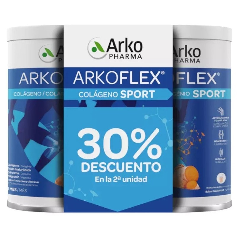 Arkoflex Sport Colágeno Sport Naranja 390g + 390g Duplo Promoción - Image 1