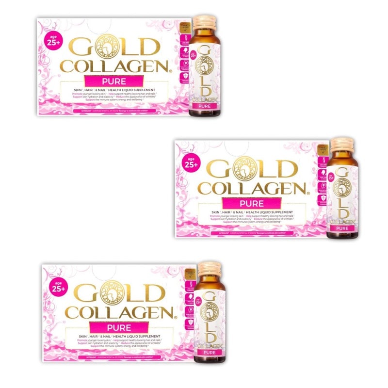 Gold Collagen Pure 10+10+10 Frascos 50ml Triplo Promoción - Image 1