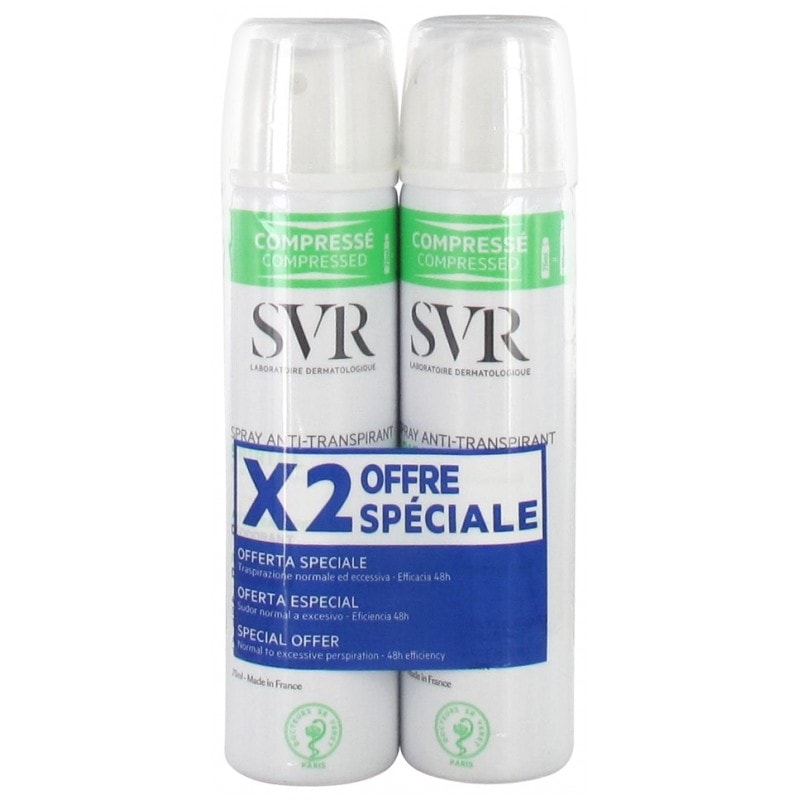 Svr Spirial Desodorante Anti Transpirante Spray lote de 2 x 75 ml - Image 1