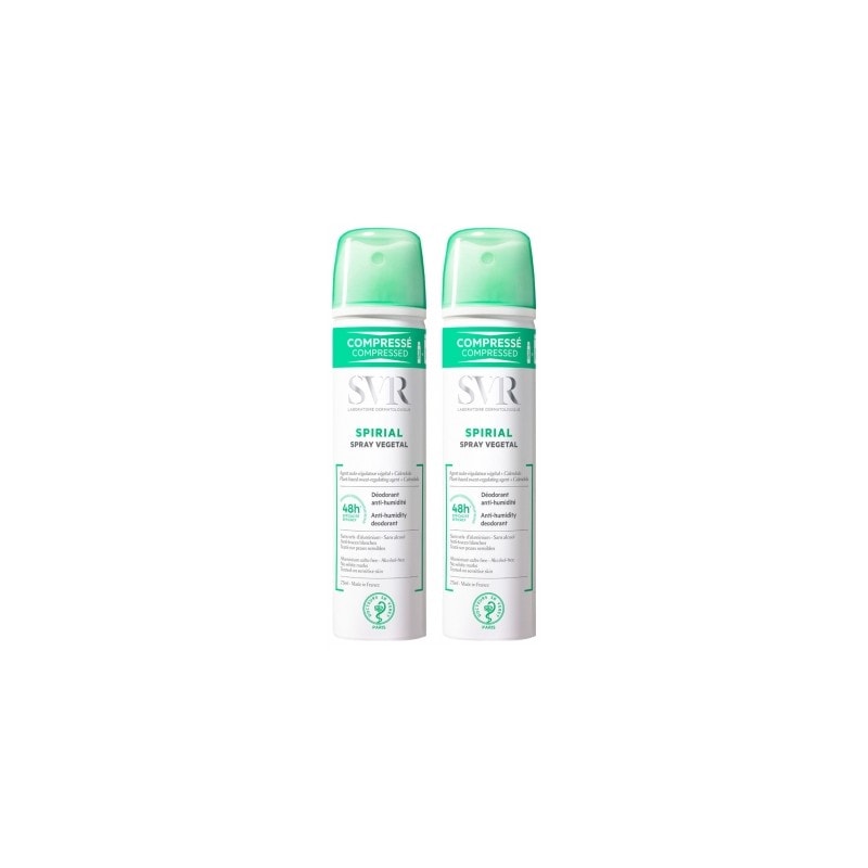 Svr Spirial 48 Desodorante Vegetal Anti Transpirante Spray 75ml + 75ml Duplo Promocion - Image 1
