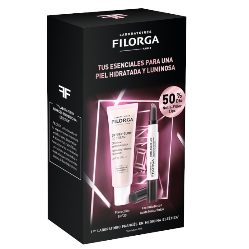 Filorga Cofre Oxygen Glow CC Cream 40ml + Nutri Filler Lips 4ml - Image 1