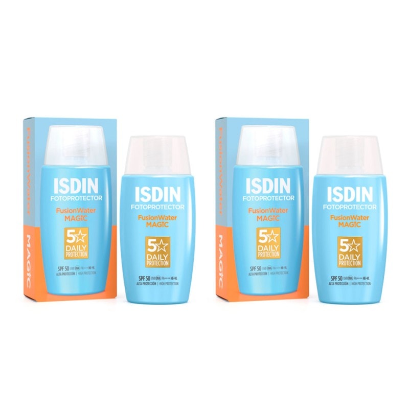 Pack Fotoprotector Isdin Pack Fusion Water Magic SPF 50 50 ml + 50ml Duplo Promoción - Image 1