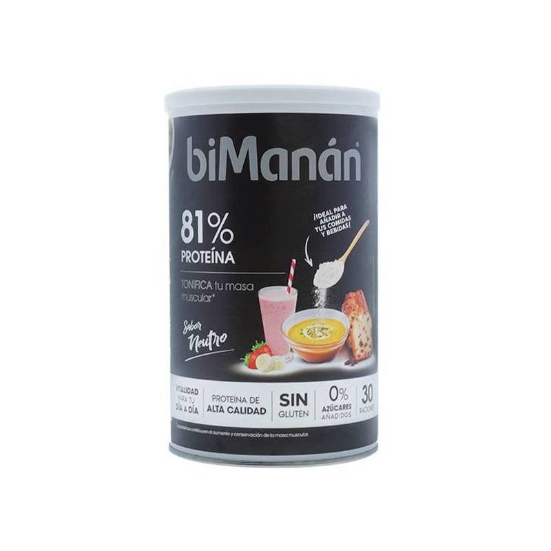 Bimanán 81% Proteína Sabor Neutro 300g 30 Raciones - Image 1
