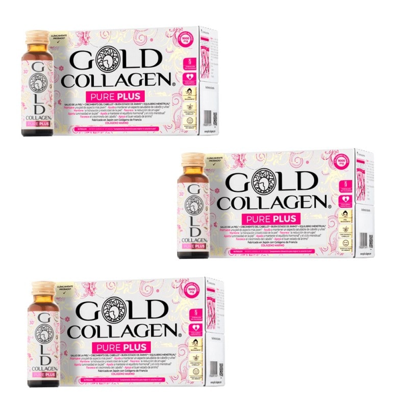 Gold Collagen Pure Plus 30 Frascos 50ml 30 Dias de tratamiento - Image 1