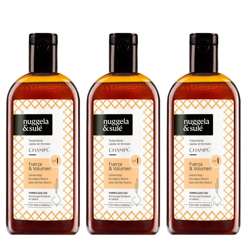 Nuggela & Sulé Champú Cebolla Anticaida 3 Unidades 250ml + 250ml + 250ml - Image 1