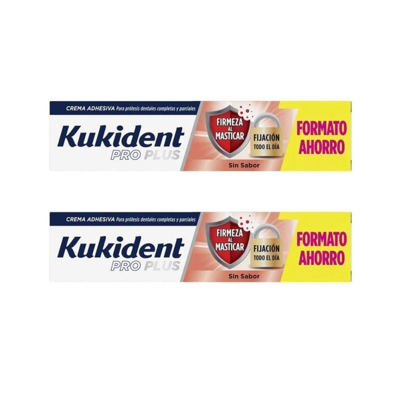 KUKIDENT Pro Plus Firmeza al Masticar 57g + 57g Duplo Promoción - Image 1