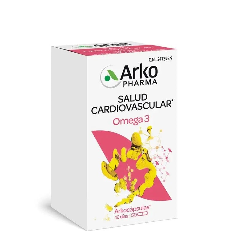 Arkocapsulas Omega 3 Aceite Pescado 50 cápsulas - Image 1