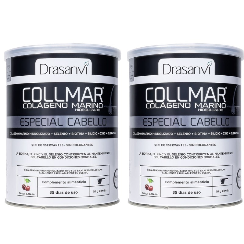 F24 Collmar Colágeno Marino Especial Cabello Cereza 350g + 350g Duplo Pack Drasanvi - Image 1