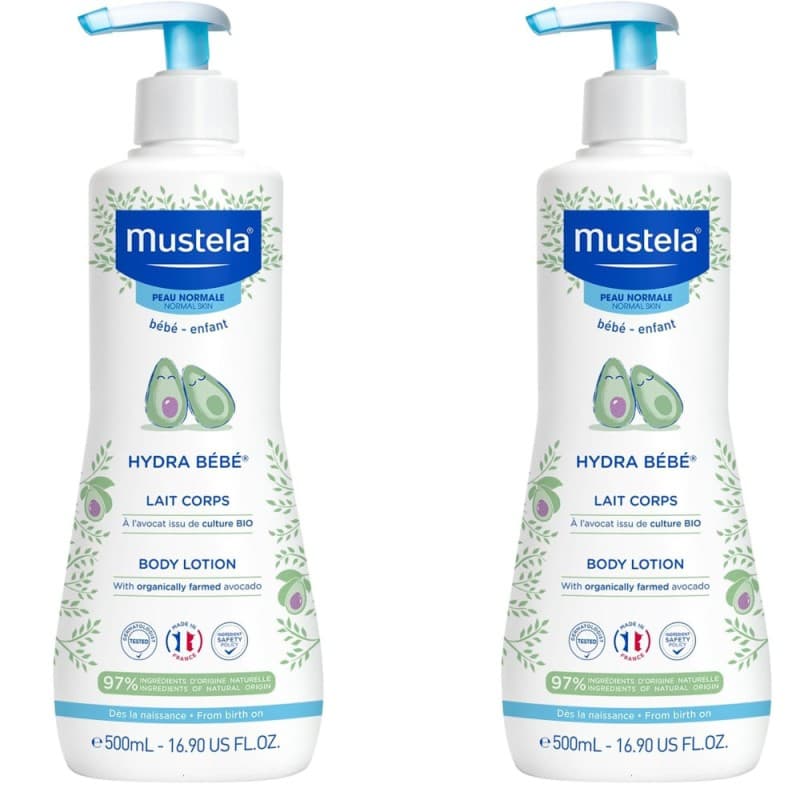 Mustela Hydra Bebe Cuerpo 500 ml + 500 ml Duplo Promoción