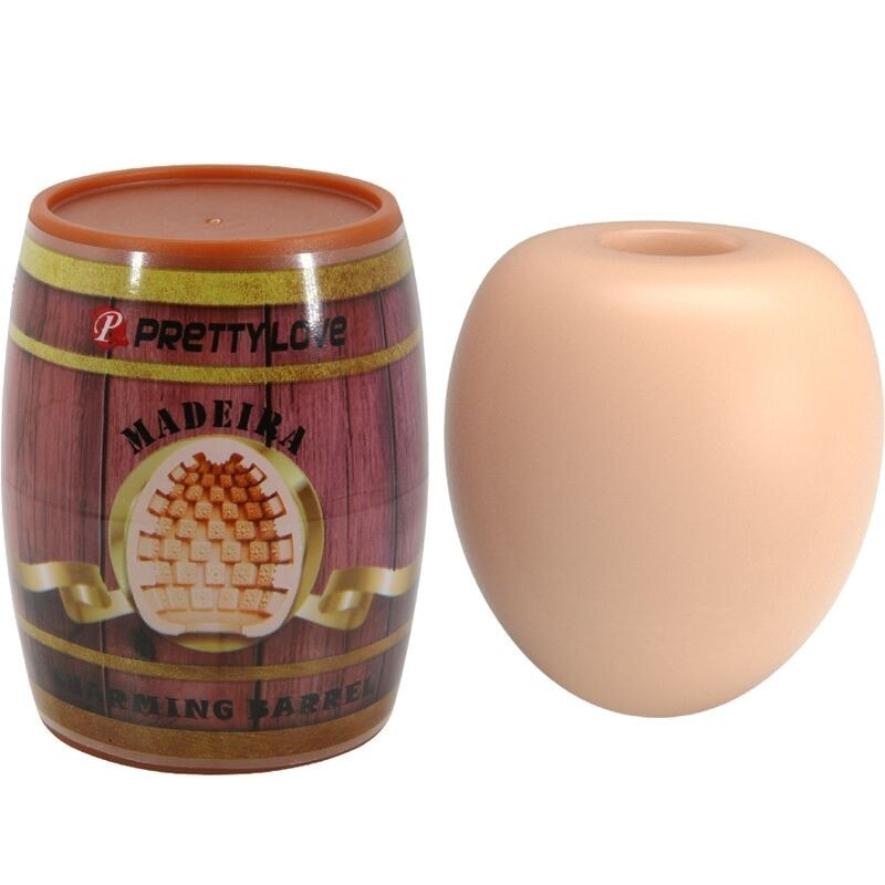 Pretty Love Flirtation Huevo Masturbador Masculino Natural Madeira - Image 1