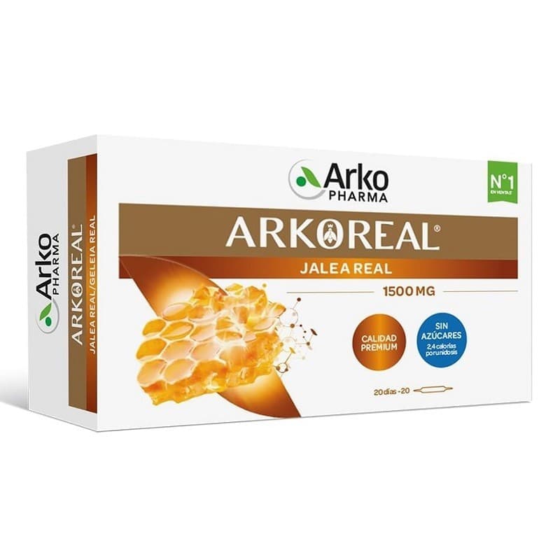 Arkoreal Jalea Real Forte Plus 1500 mg 20 Ampollas Sin Azucar