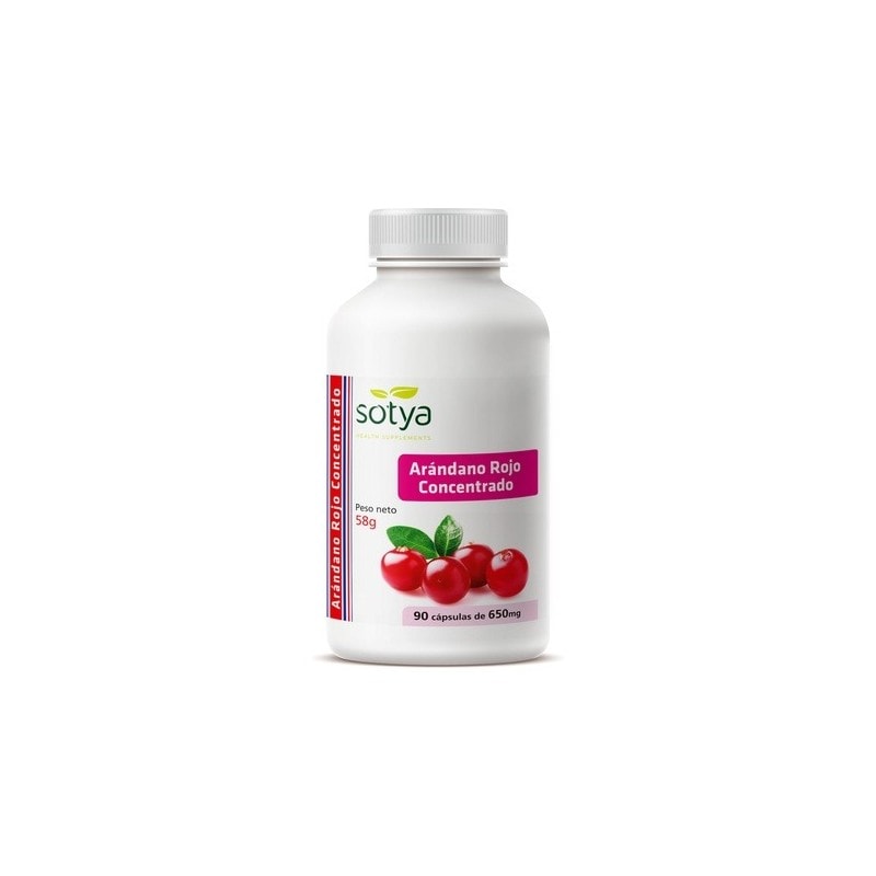 Sotya Arándano rojo concentrado 90 cápsulas de 650mg - Image 1