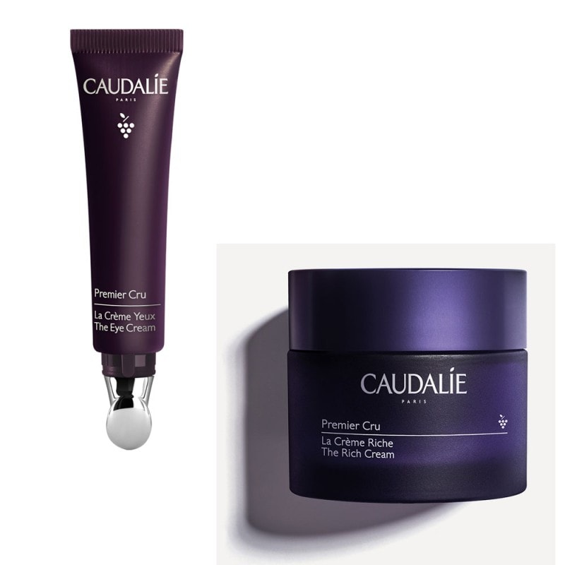 Caudalie Rutina Premier Cru Antiedad La Crema Rica Seca 50ml + Contorno de ojos 15ml 2025 - Image 1