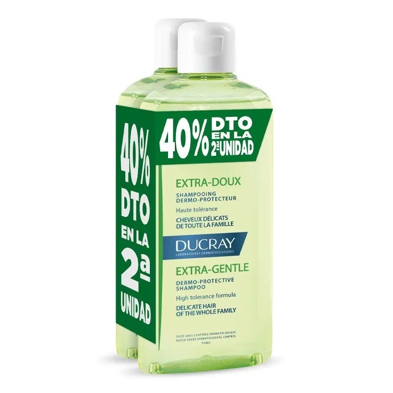 Ducray Champú Equilibrante Dermoprotector Duplo 400ml+400ml Pack Promocional - Image 1